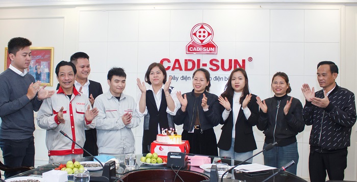 CADI-SUN chúc mừng sinh nhật cán bộ, nhân viên công ty